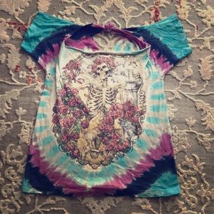 VINTAGE Grateful Dead LARGE t-shirt burning man T